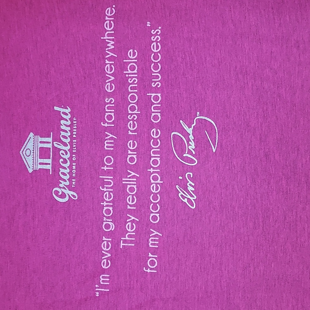 Graceland  Elvis 2012 35th Anniversary tee shirt NWOT - Picture 4 of 6